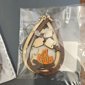 Campfire Teardrop Earrings Set Of 2+ Camping Journal